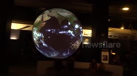 Huge floating globe