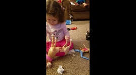 Horse Feeds Toddler Her Blueberries