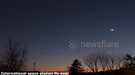 International space station fly over Ireland