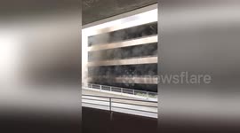 Fire breaks out in Disney parking lot