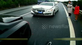 Two luxury-brand cars rear-end causing overpriced maintenance fee