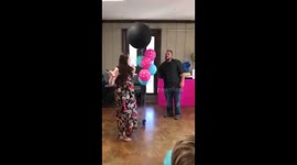 Gender reveal surprised