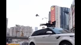 Man throws cash out of his car window after having proposal rejected by girlfriend
