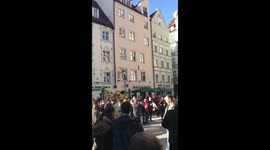 Arsenal fans in Munich 15th of Feb 2017