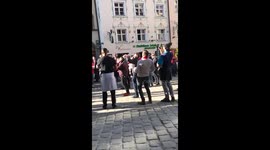 Arsenal fans in Munich 15th of Feb 2017