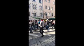 Arsenal fans in Munich 15th of Feb 2017