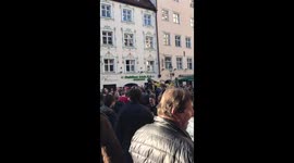 Arsenal fans in Munich 15th of Feb 2017