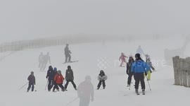 School holidays attract skiers in Scottish centres