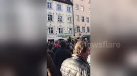 Newsflare Edit - Arsenal fans in Munich 15th of Feb 2017