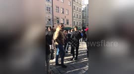 Newsflare Edit - Arsenal fans in Munich 15th of Feb 2017