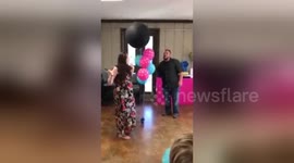 Newsflare Edit - Gender reveal surprised