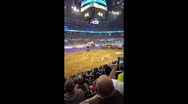 Megalodon monster truck roll over