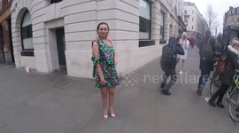 Rahi Chadda And Larrisa Eddie attend London Fashion week