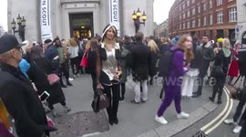 Lady Victoria Hervey and Farah Sattaur attend London Fashion Week