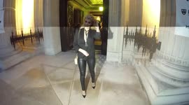 Leroy Dawkins and Chloe Paige attend London Fashion Week