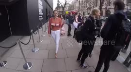 Ashley james at london fashion week