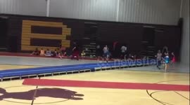 Corban Morris, elite tumbling fail