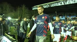 Arsenal players get first glimpse of Sutton's 'plastic pitch'