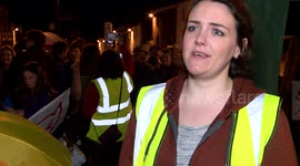 Anti Trump protest in Dorset