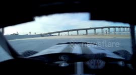 FPV rc car traxxas slash on florida beach
