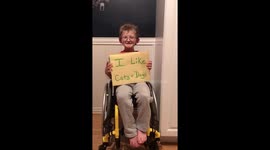 Nine-year-old boy shares touching message about medical condition