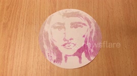 Chemistry students create awesome colour changing portrait
