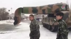 China unveils its newest snow clearing machine