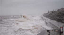 Storm Jonas remnants batter the UK coast