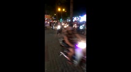 Traffic in Ho Chi Minh City Vietnam