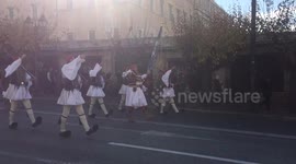 Greek presidential guard evzones
