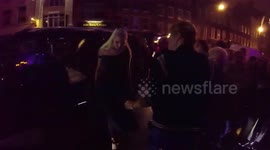 Ed Sheeran arrives at Brit Awards afterparty