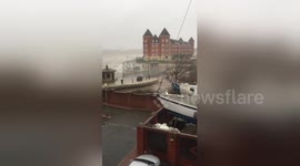 Storm Doris batters Liverpool