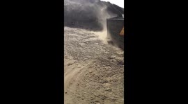 storm Doris on beach in brean