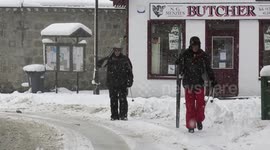 Storm Doris brings heavy snowfall to Scottish highlands