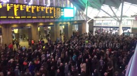 Chaos in London Kings Cross due to Doris
