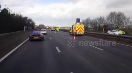 Doris Storm Truck accident Wind England/Uk