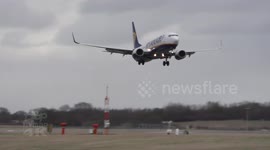 Storm Doris causes air traffic disruption at Stansted airport