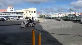 Motor Bikes come past in Florida USA
