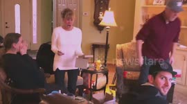 Soon-to-be grandmother is over excited about pregnancy announcement