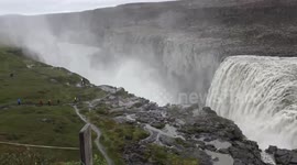 Dettifoss and Selfoss Waterfalls in Northeast Iceland