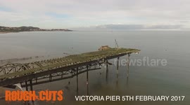 Storm Doris Victoria Pier