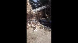 Storm Doris destroys brand New Mercedes-Benz