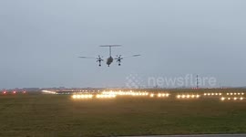 Aircraft crashes on landing at Schiphol airport