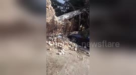 Newsflare Edit - Storm Doris destroys brand New Mercedes-Benz