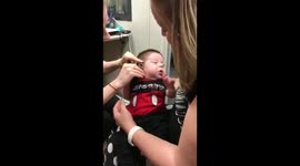 3 Month Old Baby Hearing Mom's Voice For The First Time After Getting Hearing Aids