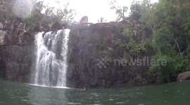 Alex Jump Waterfall 20 meter Somewhere Queensland.