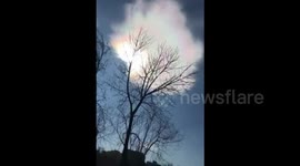 Strange multi-coloured cloud appears in China
