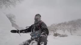 Hakuba japan snowboard crash