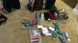 Good samaritan gives out care packs to homeless people