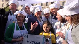 MPs win annual pancake race in central London